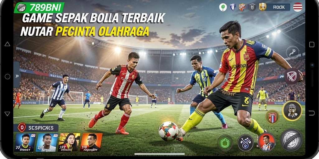 Tangkapan layar menampilkan gameplay seru dalam 789BNI sepak bola.