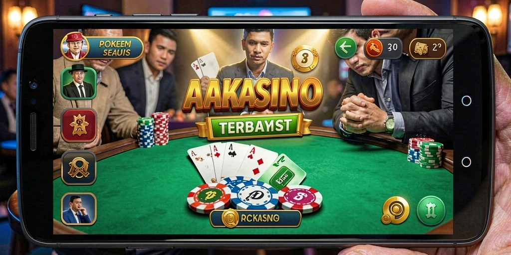 Screenshot AAKASINO menunjukkan gameplay Poker yang menarik dan mendebarkan.