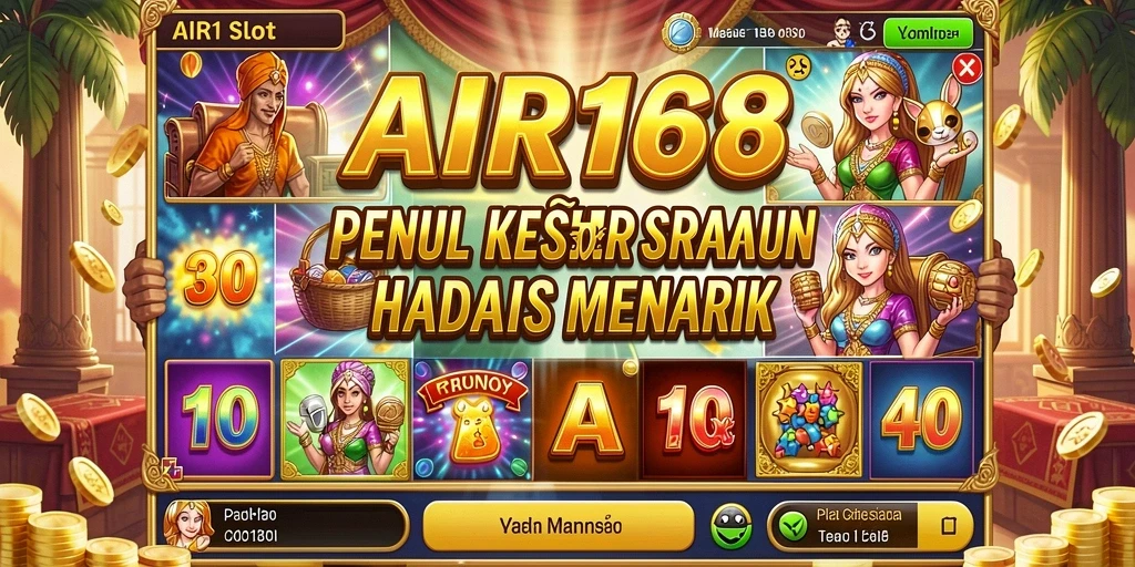 Tampilan gameplay slot yang menarik di AIR168 dengan banyak tema.