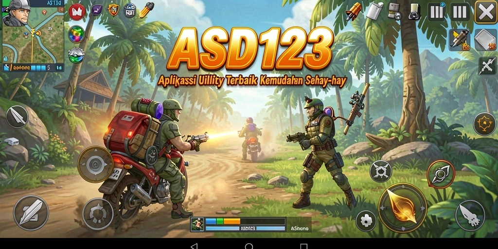 Tampilan antarmuka utama aplikasi Utility ASD123 yang modern dan intuitif.