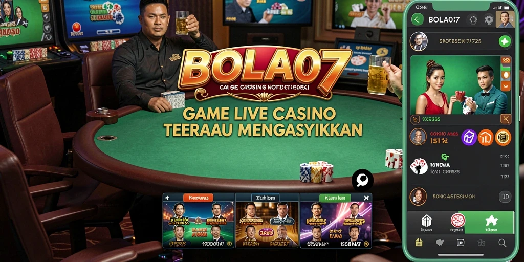 Tampilan gameplay BOLA07 yang seru dan interaktif dalam Live Casino.