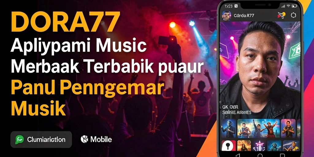 Screenshot DORA77 menampilkan interaksi seru dalam permainan musik.