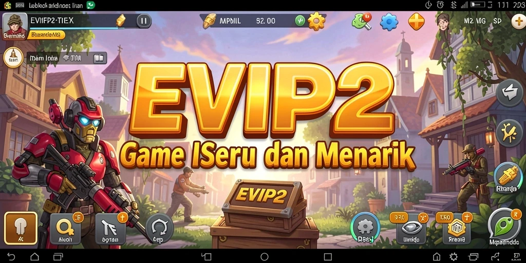 Tampilan gameplay EVIP2 dengan karakter mengumpulkan sumber daya.