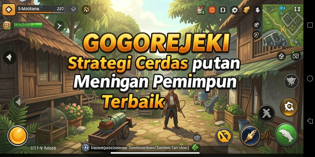 Screenshot utama GOGOREJEKI menampilkan aksi strategi yang seru dan menegangkan.