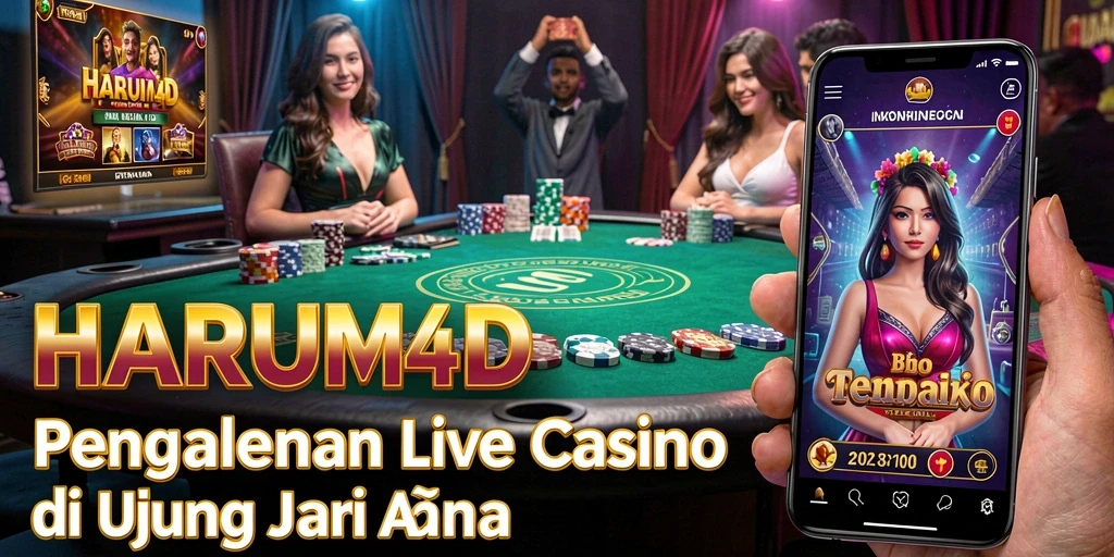 Gameplay langsung yang mendebarkan di HARUM4D dengan dealer asli.