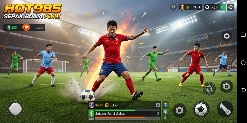 Tampilan gameplay HOT985 yang menegangkan dan penuh aksi di lapangan.