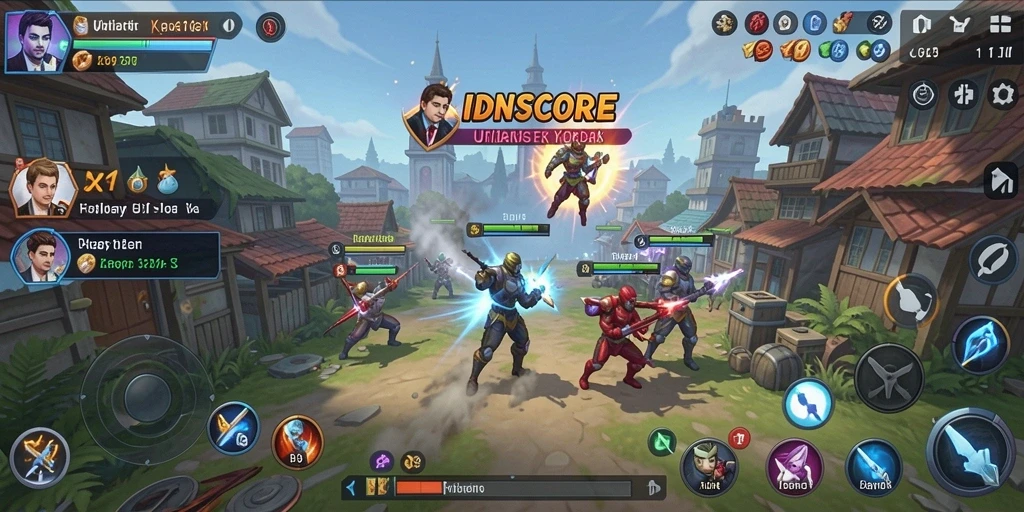 Tampilan antarmuka pengguna IDNSCORE yang modern dan intuitif.