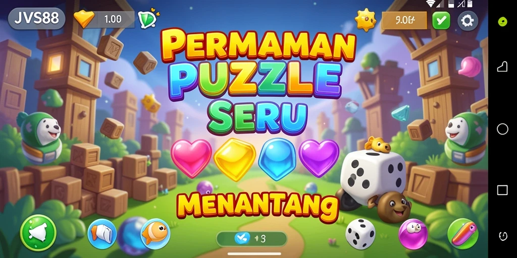 Tangkapan layar permainan JVS88 menampilkan berbagai tantangan puzzle yang menarik.
