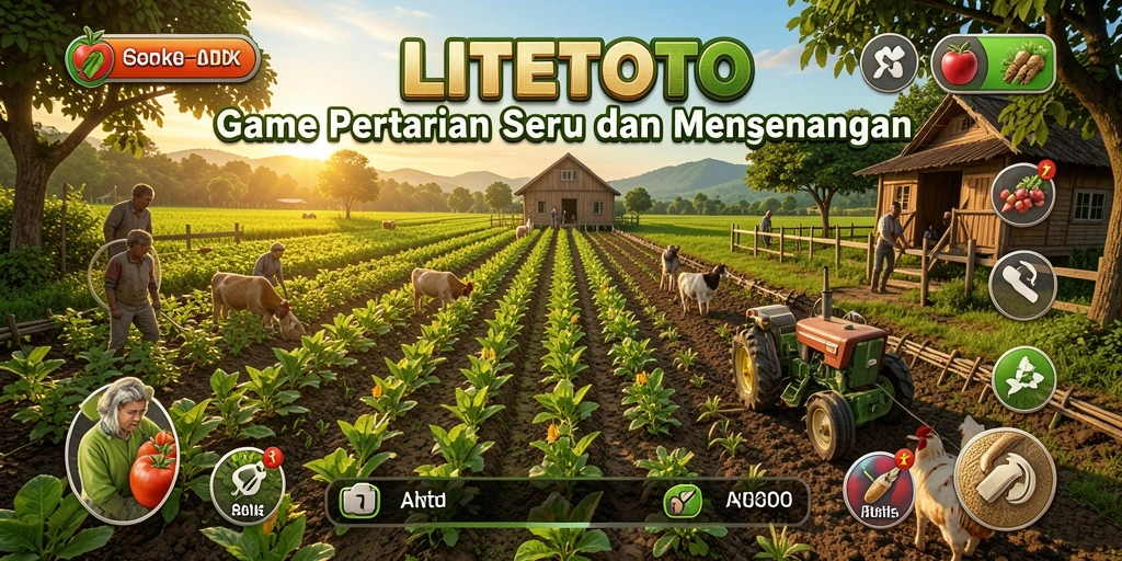 Gameplay seru LITETOTO dengan berbagai aktivitas bertani.