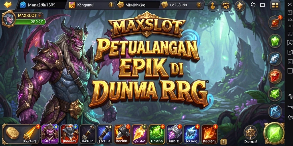 Tampilan gameplay RPG yang menakjubkan dari MAXSLOT.
