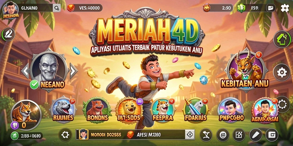 Screenshot utama MERIAH4D menunjukkan antarmuka pengguna yang intuitif dan fitur-fitur canggih.