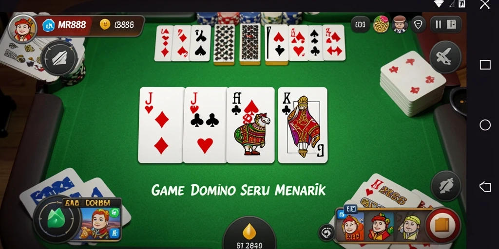Gameplay Domino yang mendebarkan dalam MR888, penuh dengan strategi dan keseruan.