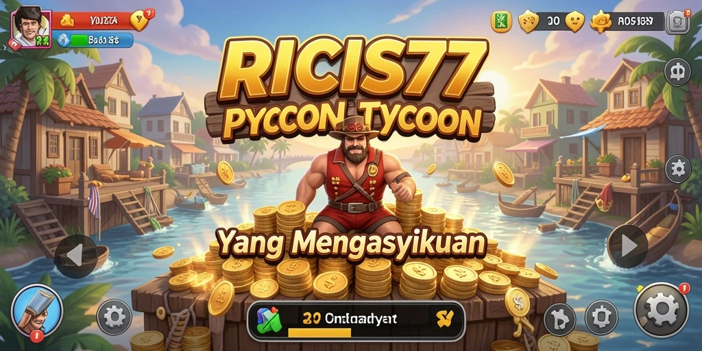 Tampilan gameplay RICIS77 yang menarik dan penuh warna.