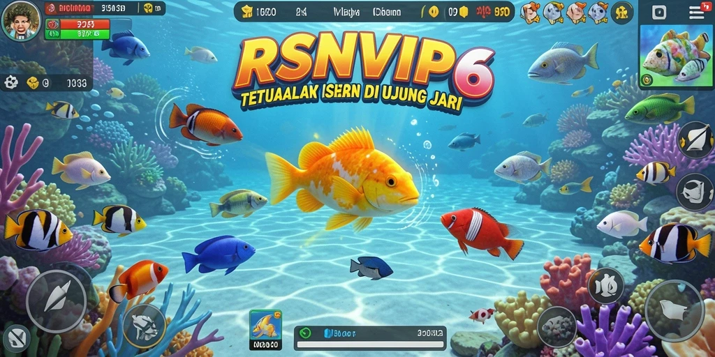 Tampilan gameplay seru dari game Tembak Ikan RSNVIP6.