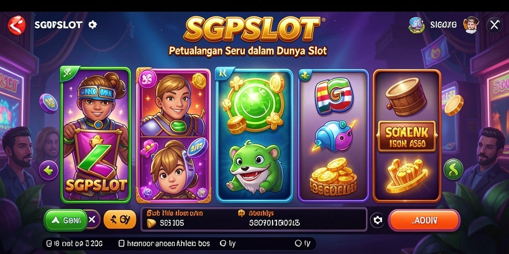 Tangkapan layar SGPSLOT menampilkan karakter di dunia slot petualangan yang mendebarkan.