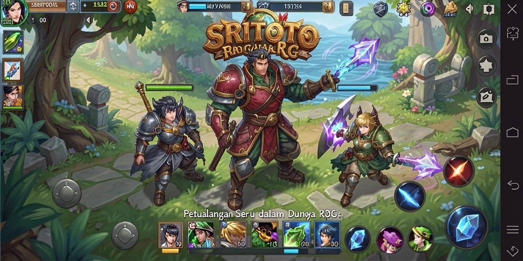 Tangkapan layar SRITOTO menampilkan aksi pertempuran menarik dalam dunia RPG.