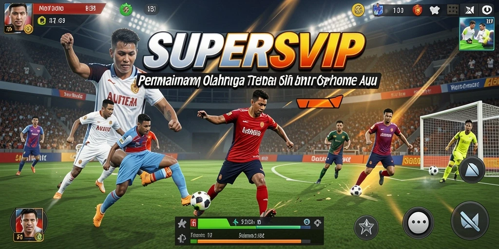 Tampilan gameplay menarik dari SUPERSVIP dengan aksi olahraga yang mendebarkan.
