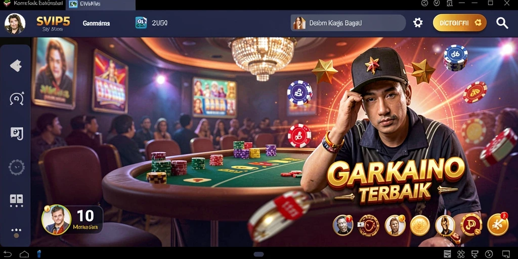 Screenshot gameplay SVIP5 yang menggambarkan keseruan bermain kasino.